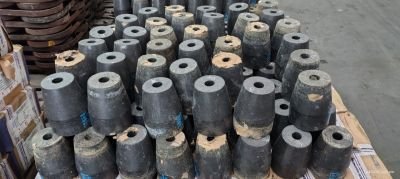 Damaged Refractory Precast Shapes